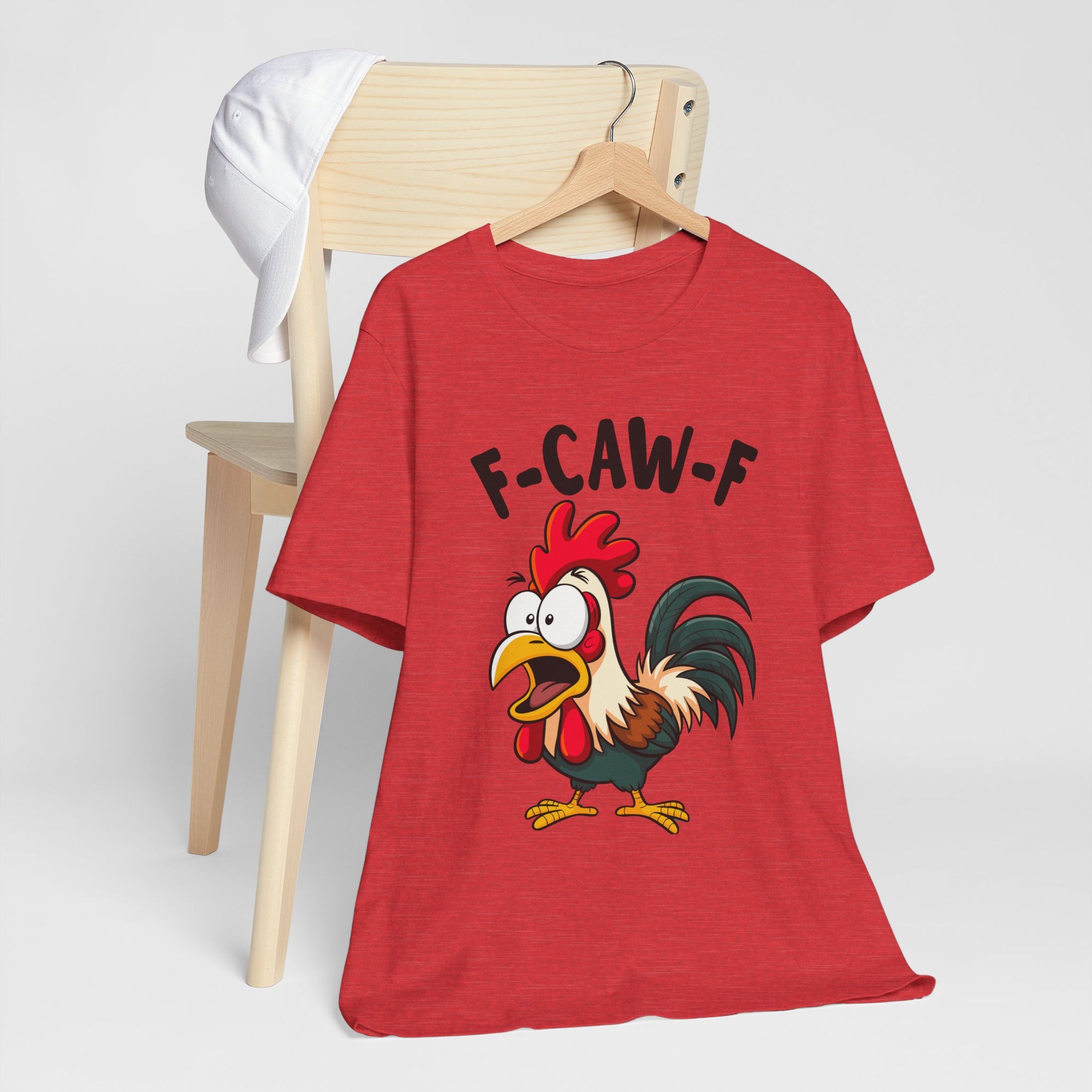 Funny Chicken F-Caw-F Unisex Tee | Humorous Humor Shirt for Chicken Fans