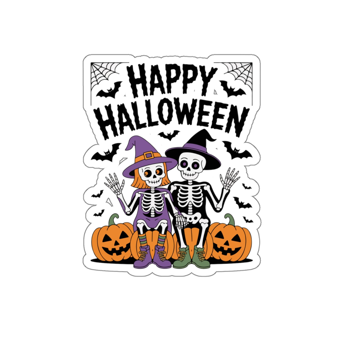 Halloween Die-Cut Stickers - Fun Decorative Stickers for Spooky Celebrations, Halloween Decor, Party Favors, Trick or Treat Supplies