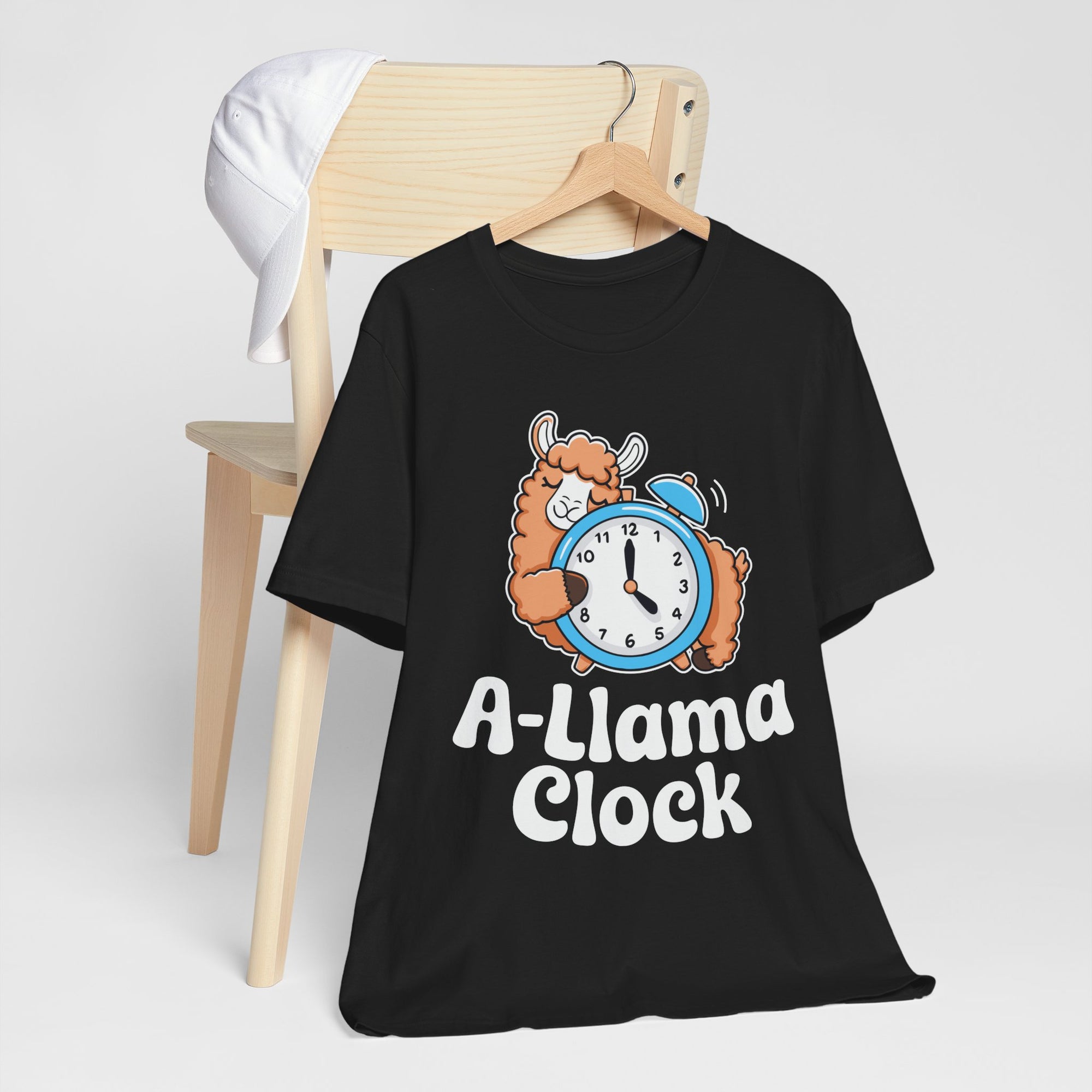 A‑Llama Clock Cute Graphic Tee — Funny Llama Alarm Clock T-Shirt