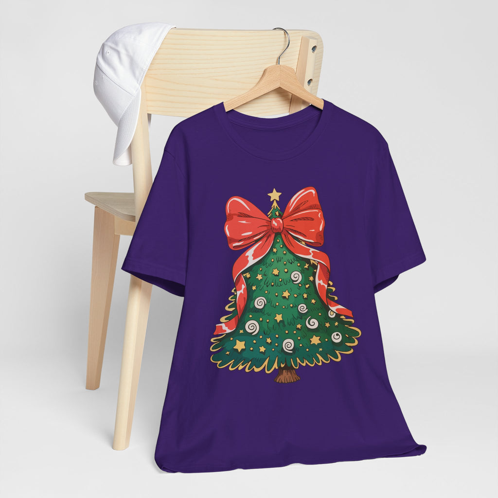 Christmas Tree Graphic Tee, Festive T-Shirt, Holiday Apparel, Unisex Christmas Shirt, Gift for Christmas Lovers, Seasonal Outfit