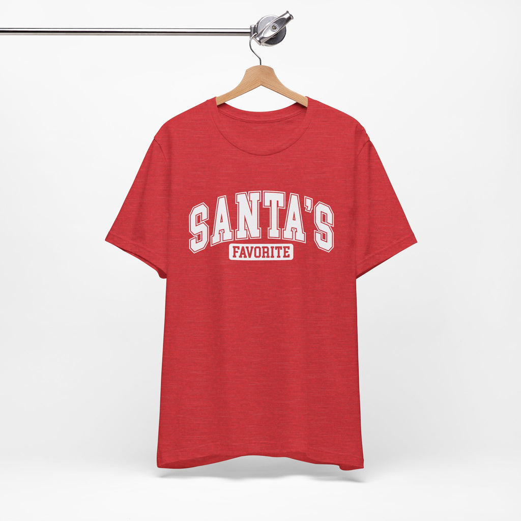 Santa's Favorite Unisex Tee, Christmas Gift, Holiday Apparel, Family Gathering Outfit, Festive T-Shirt, Casual Wear