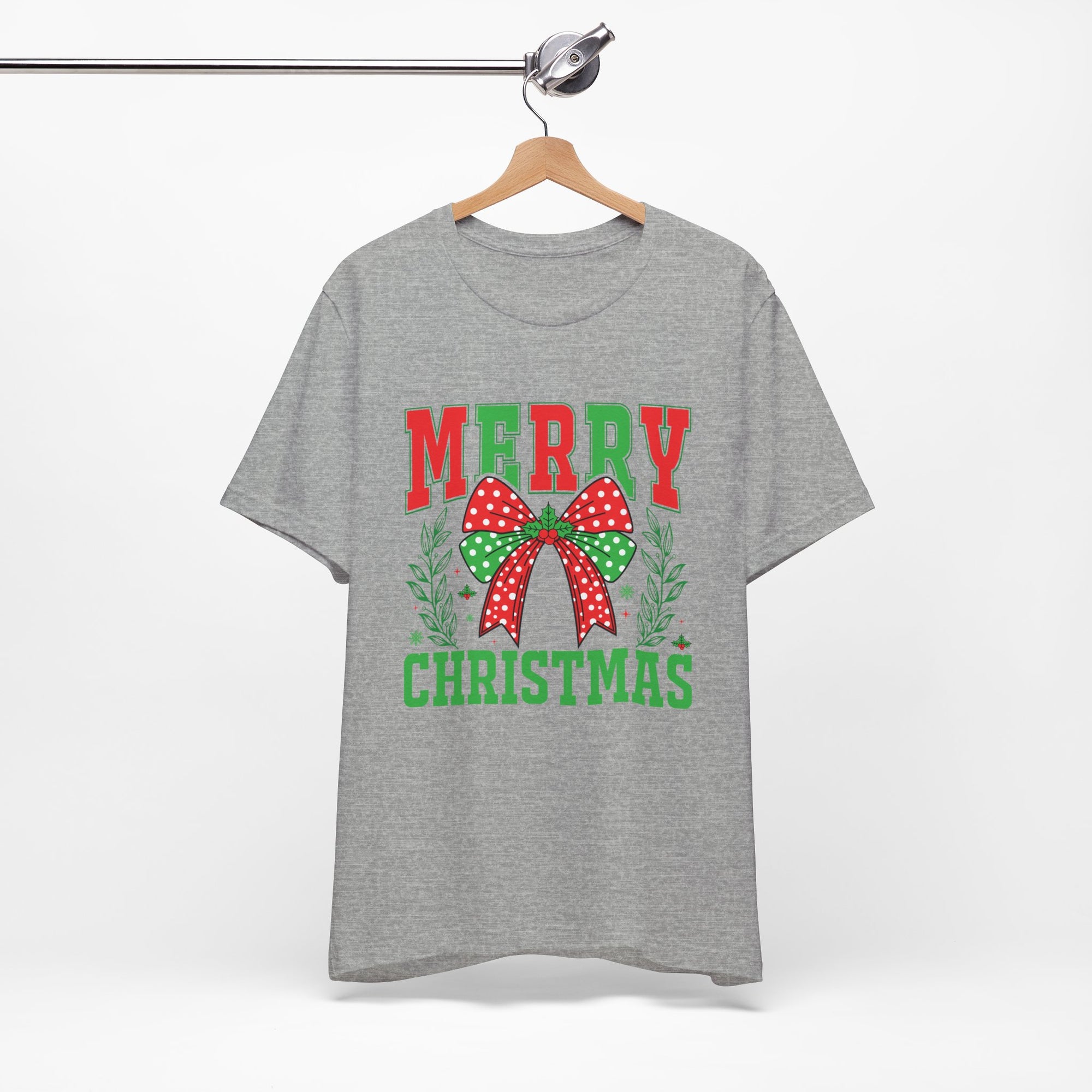 Merry Christmas Unisex Short Sleeve Tee, Holiday Shirt, Christmas Gift, Casual Wear, Family Matching Outfits
