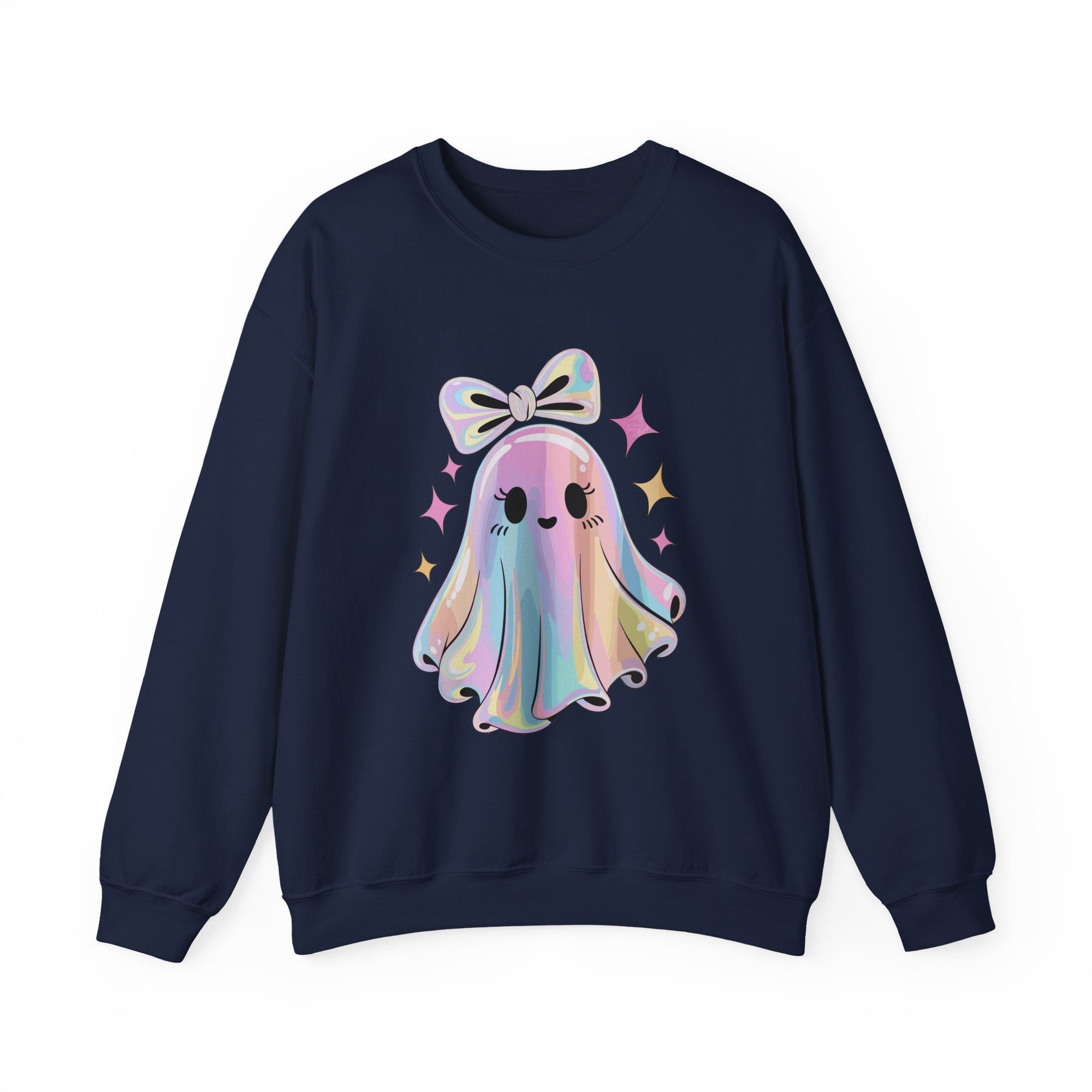 Cute Ghost Crewneck Sweatshirt, Spooky Humor Sweater, Halloween Gift