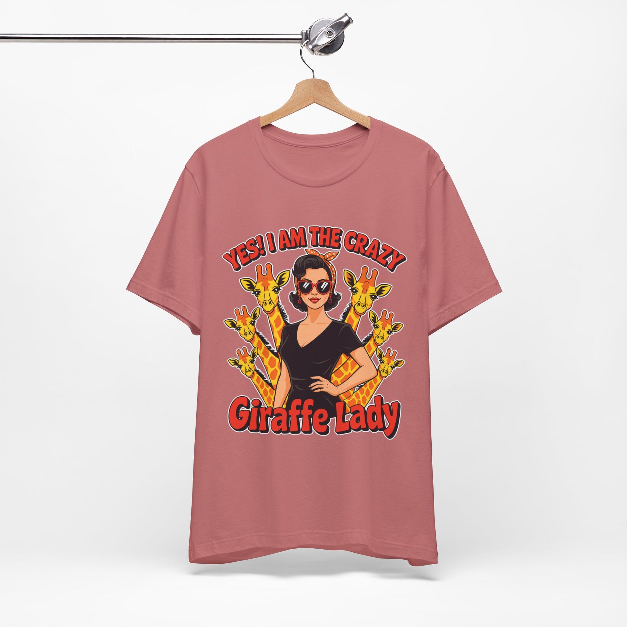 Yes I Am The Crazy Giraffe Lady T-Shirt
