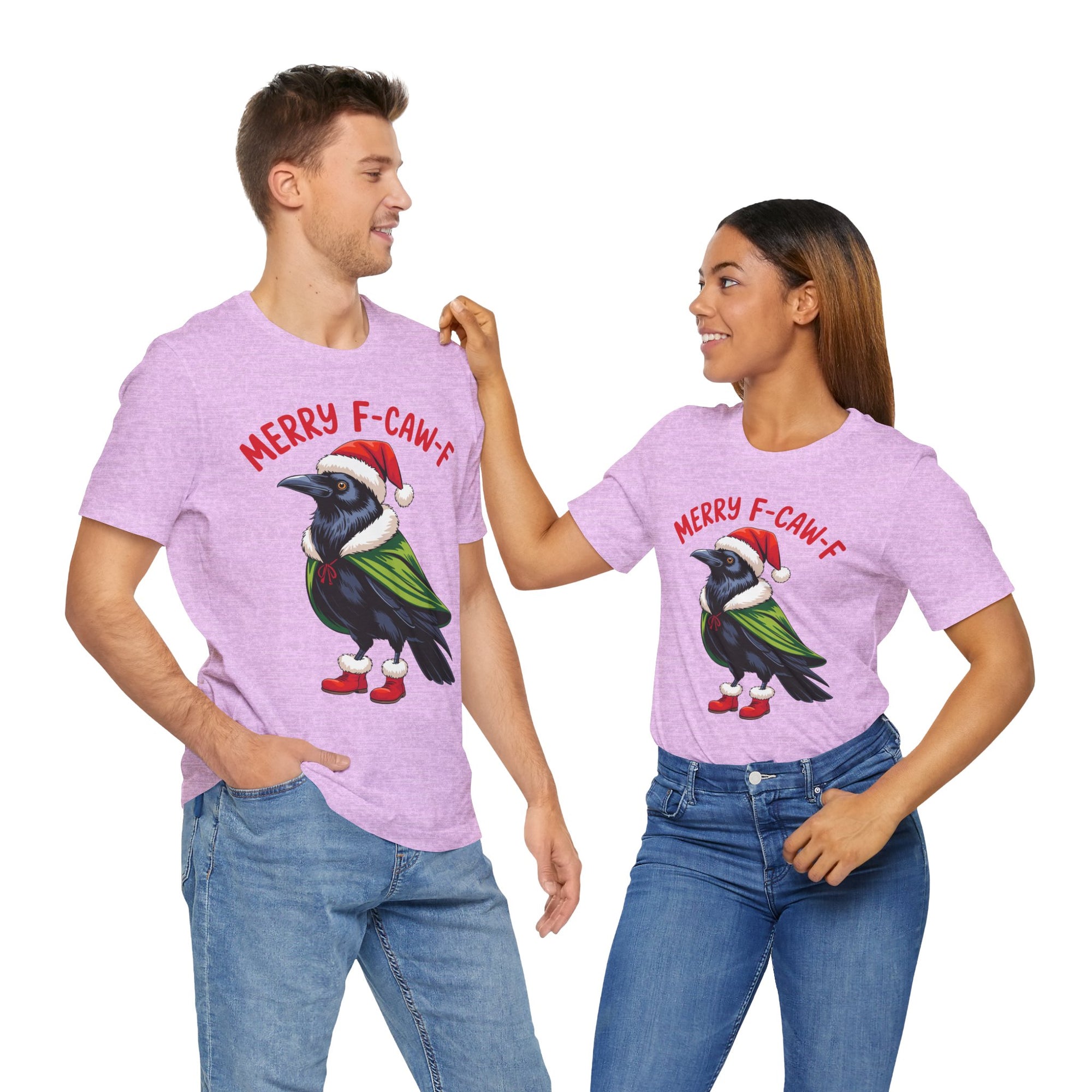 Merry F-Caw-F Crow Christmas Tee