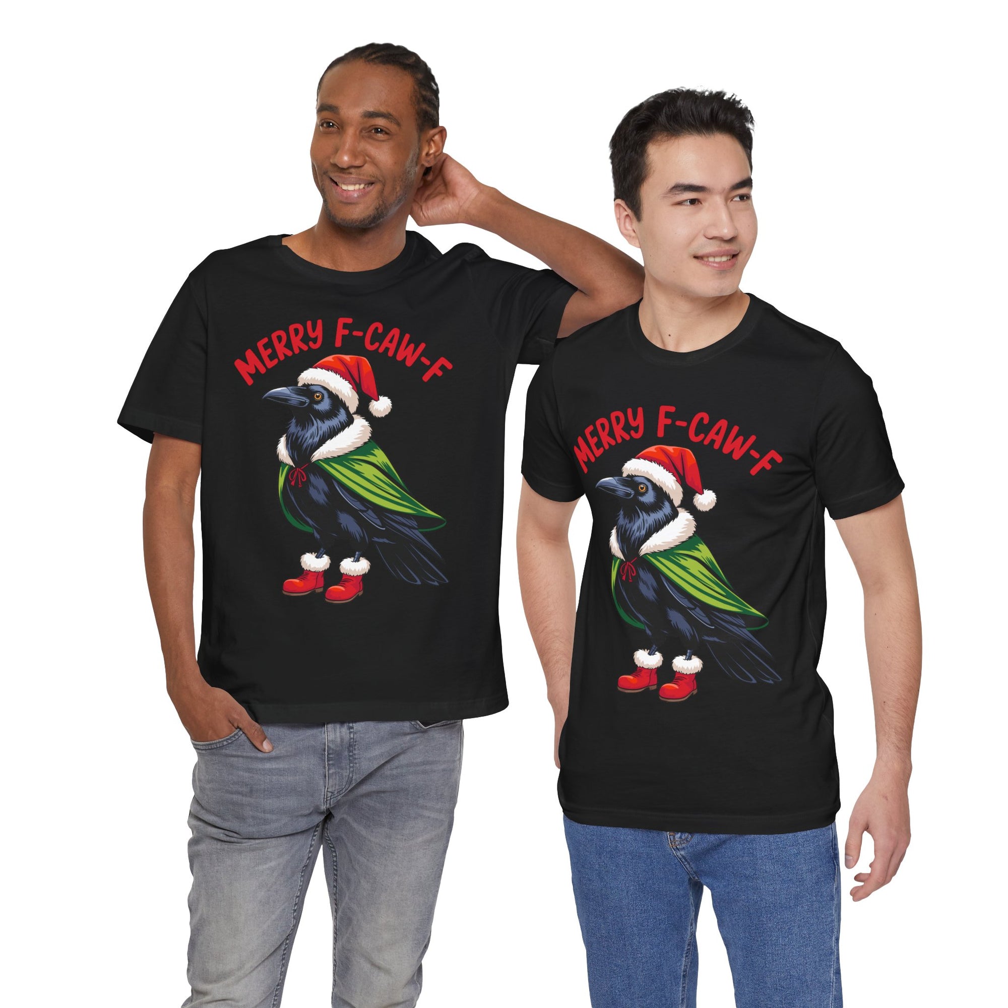 Merry F-Caw-F Crow Christmas Tee