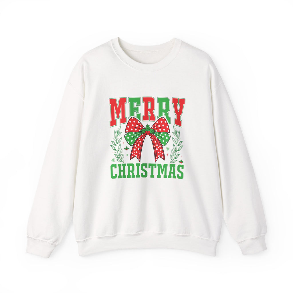 Merry Christmas Crewneck Sweatshirt - Holiday Gift, Cozy Casual Wear Christmas Sweater