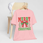 Merry Christmas Unisex Short Sleeve Tee, Holiday Shirt, Christmas Gift, Casual Wear, Family Matching Outfits