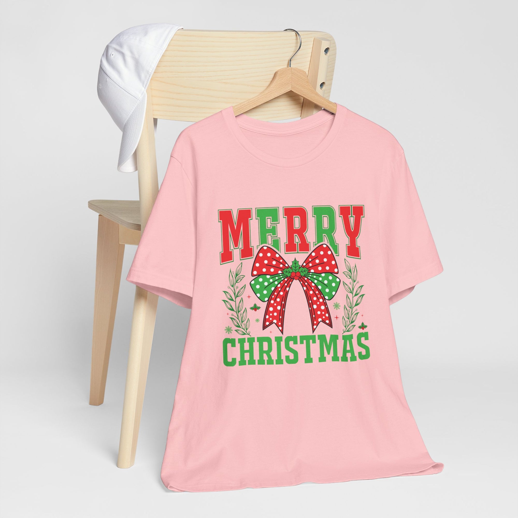 Merry Christmas Unisex Short Sleeve Tee, Holiday Shirt, Christmas Gift, Casual Wear, Family Matching Outfits