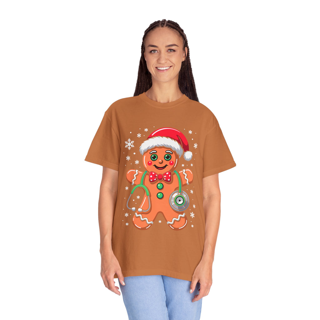 Gingerbread Holiday T-shirt, Festive Tee, Christmas Shirt