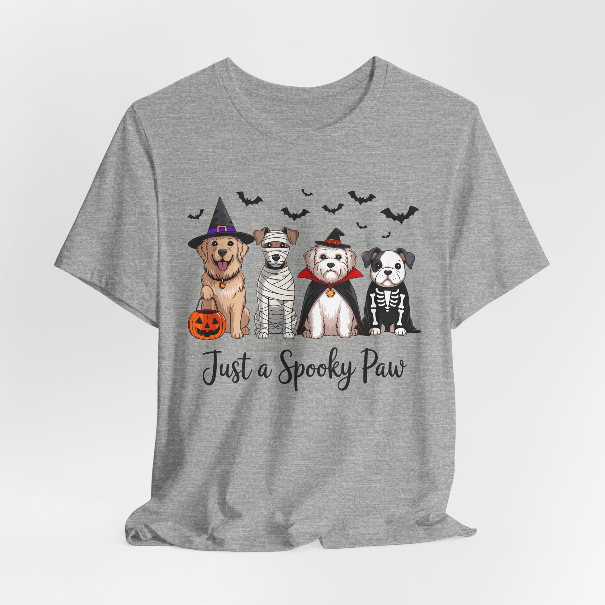 Dog Tee - Just a Spooky Paw, Unisex Halloween Pet Lover Gift, Dog Mom Shirt