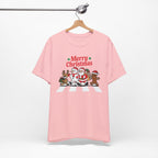 Merry Christmas Graphic Tee, Unisex Christmas T-shirt, Holiday Shirt, Festive Apparel, Gift for Him/Her, Winter Wear