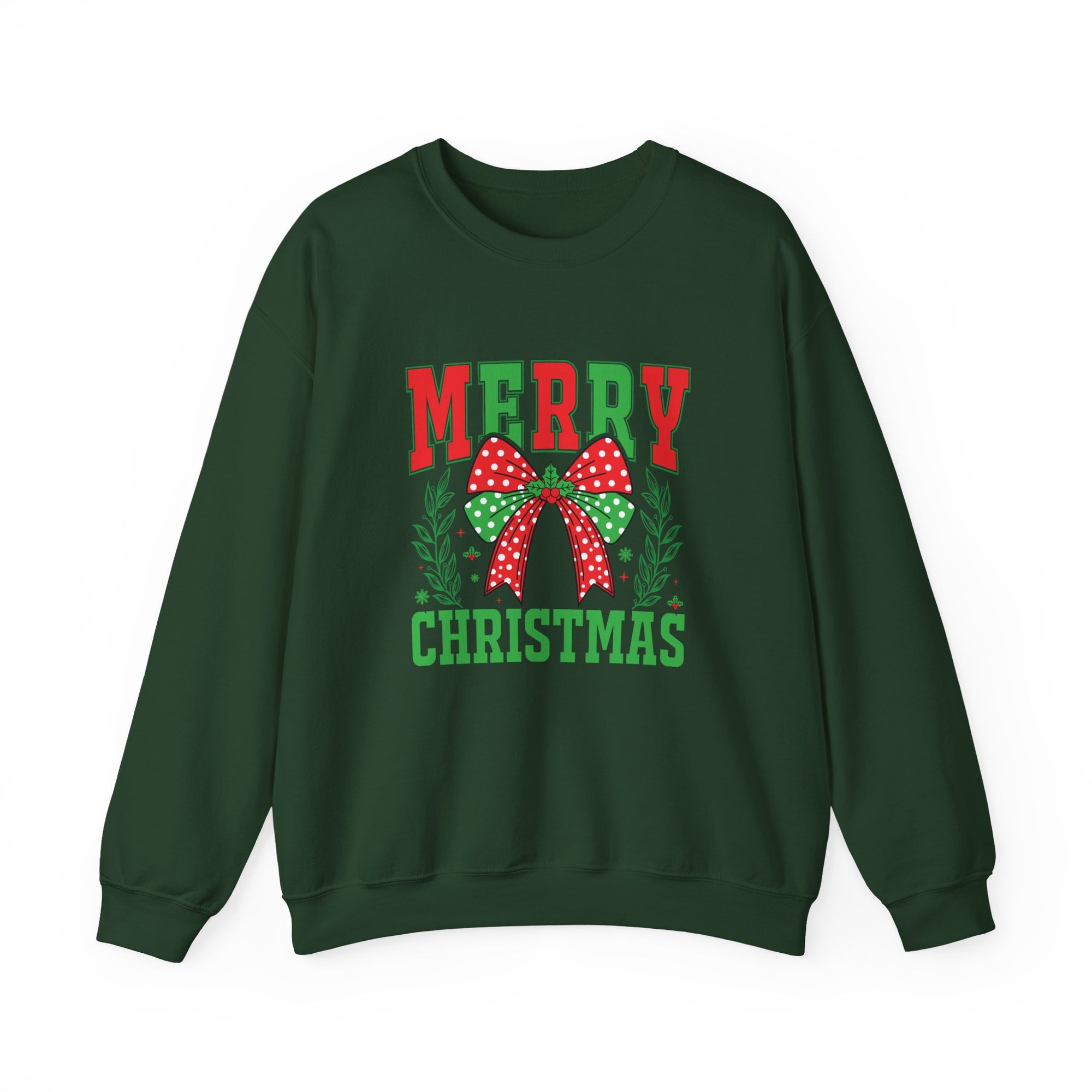 Merry Christmas Crewneck Sweatshirt - Holiday Gift, Cozy Casual Wear Christmas Sweater