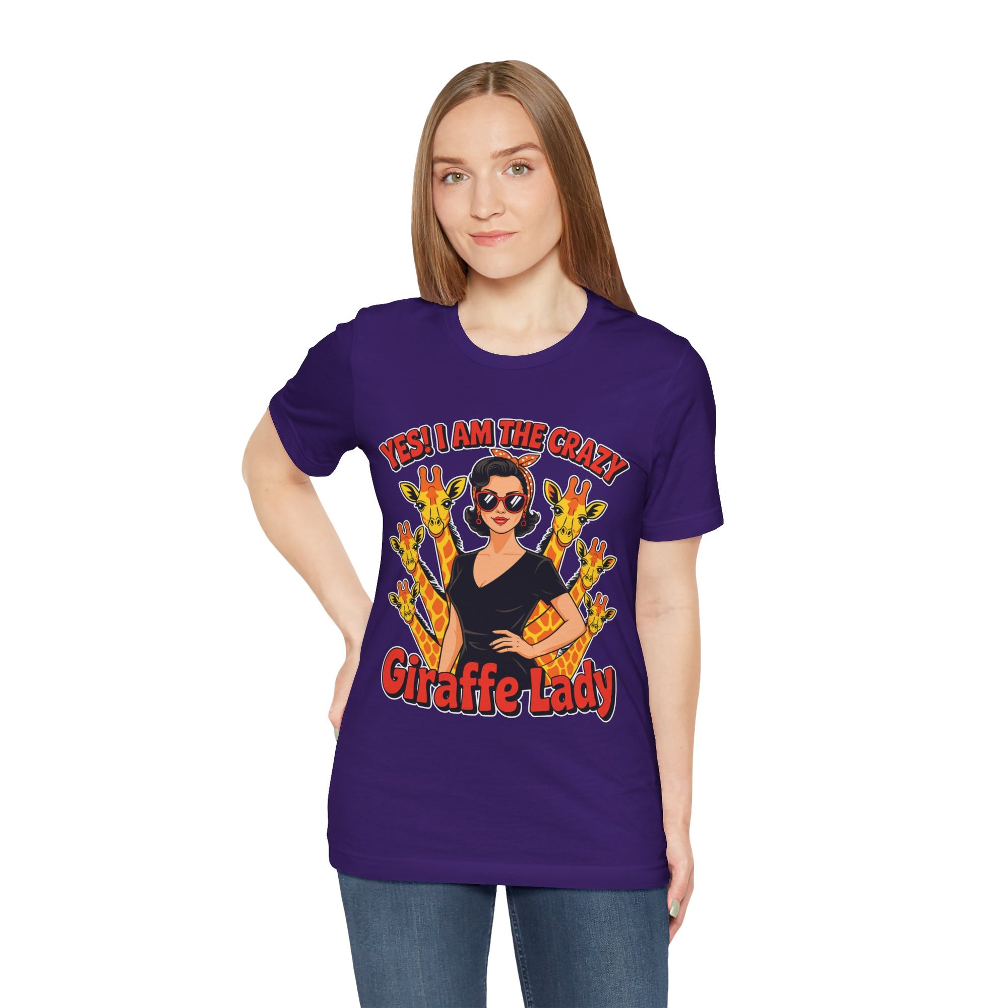 Yes I Am The Crazy Giraffe Lady T-Shirt