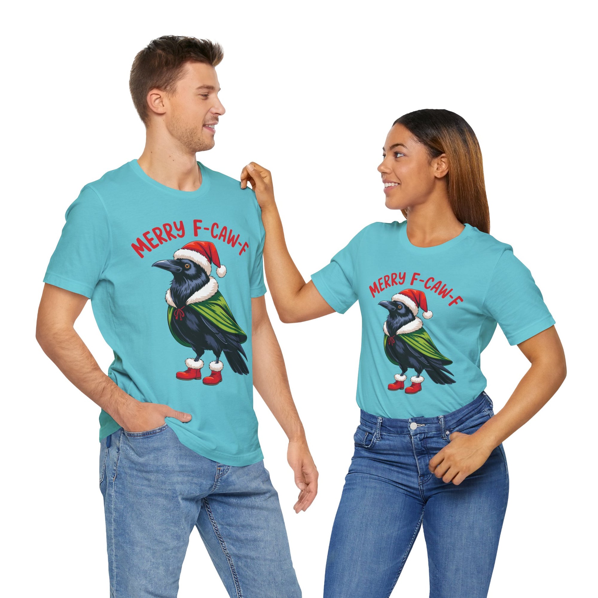 Merry F-Caw-F Crow Christmas Tee