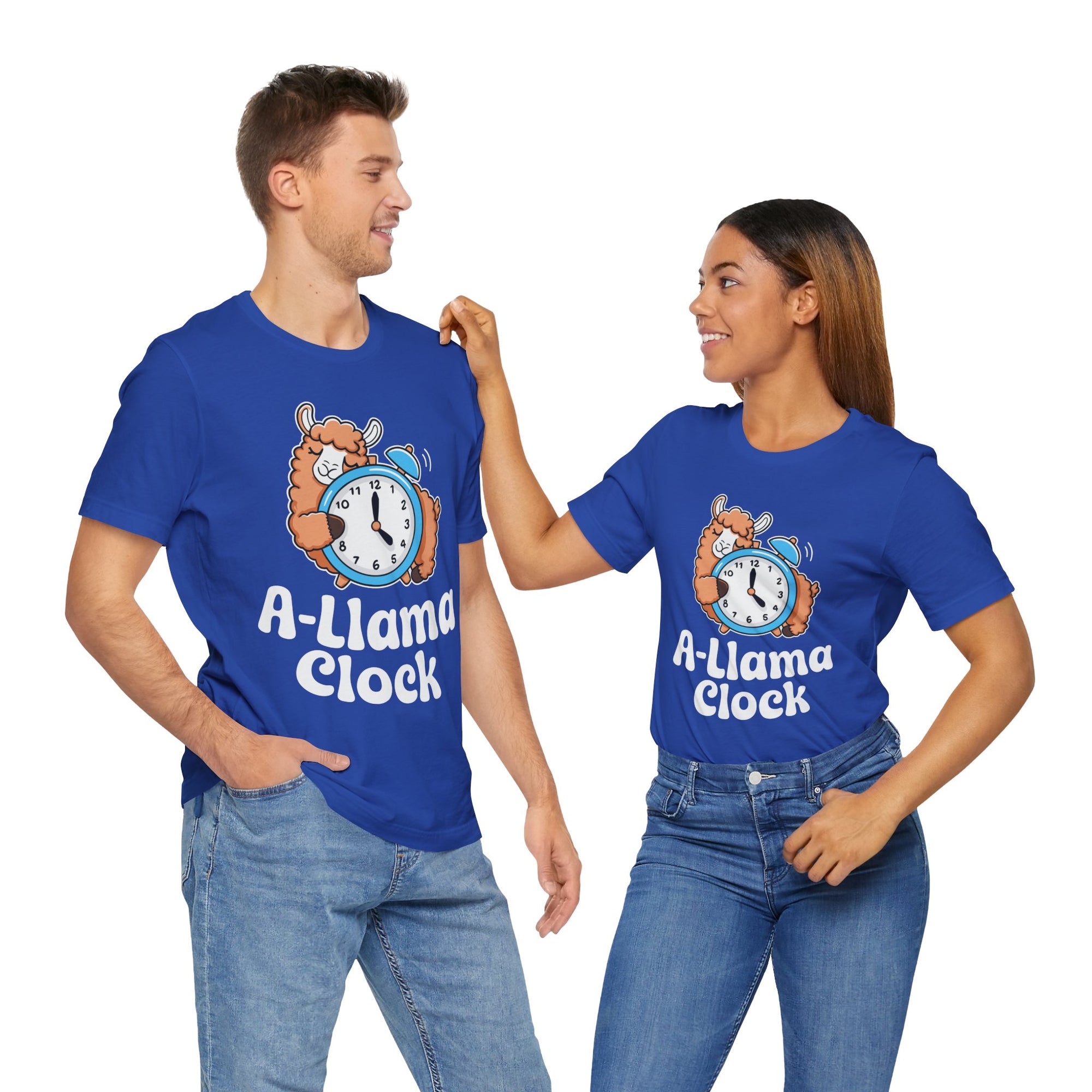 A‑Llama Clock Cute Graphic Tee — Funny Llama Alarm Clock T-Shirt