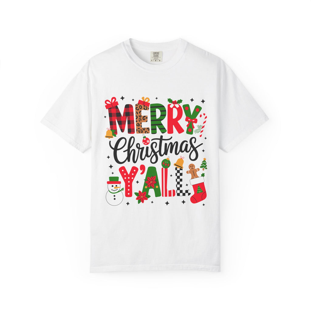 Merry Christmas Y'all T-shirt, Unisex Holiday Tee