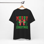Merry Christmas Unisex Short Sleeve Tee, Holiday Shirt, Christmas Gift, Casual Wear, Family Matching Outfits