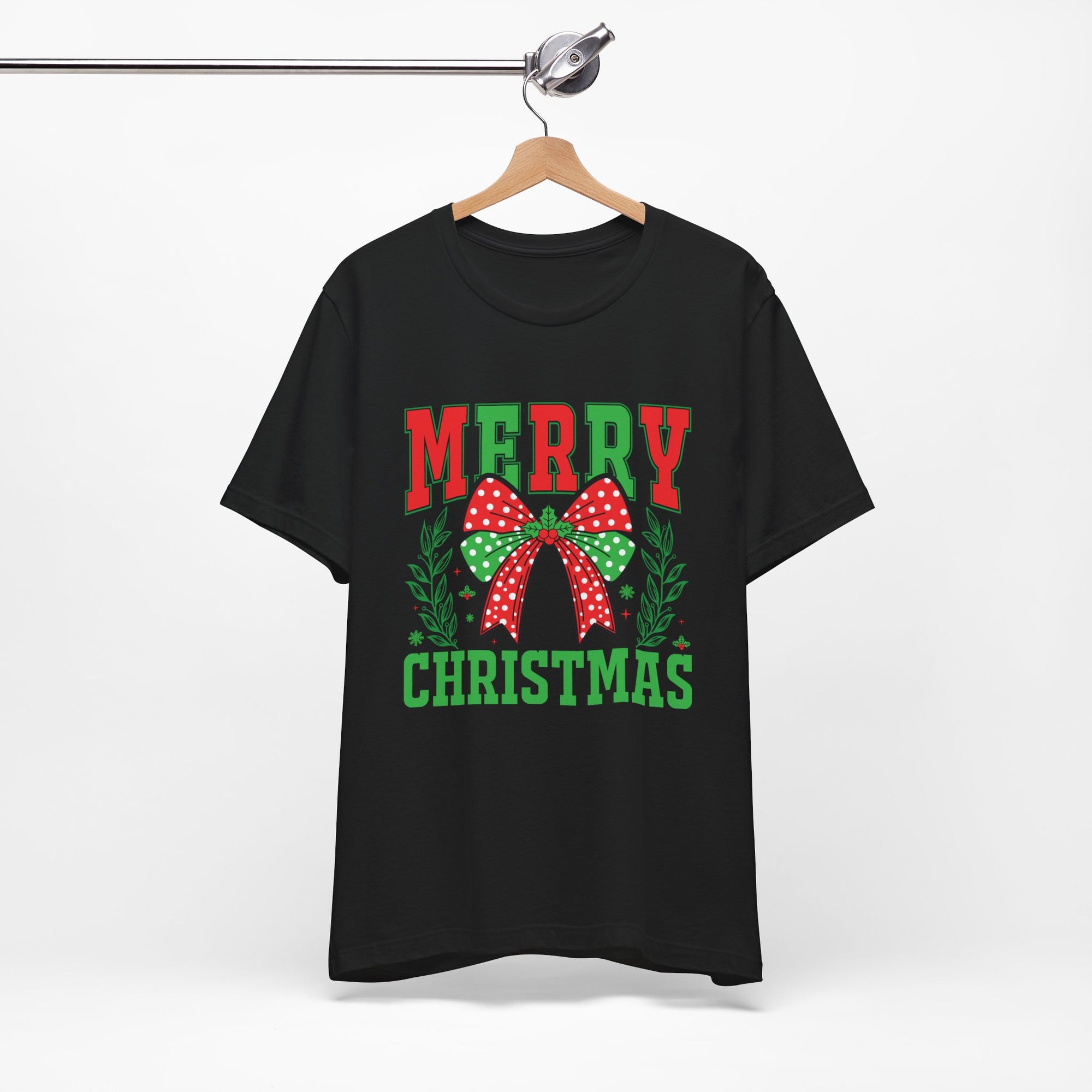 Merry Christmas Unisex Short Sleeve Tee, Holiday Shirt, Christmas Gift, Casual Wear, Family Matching Outfits