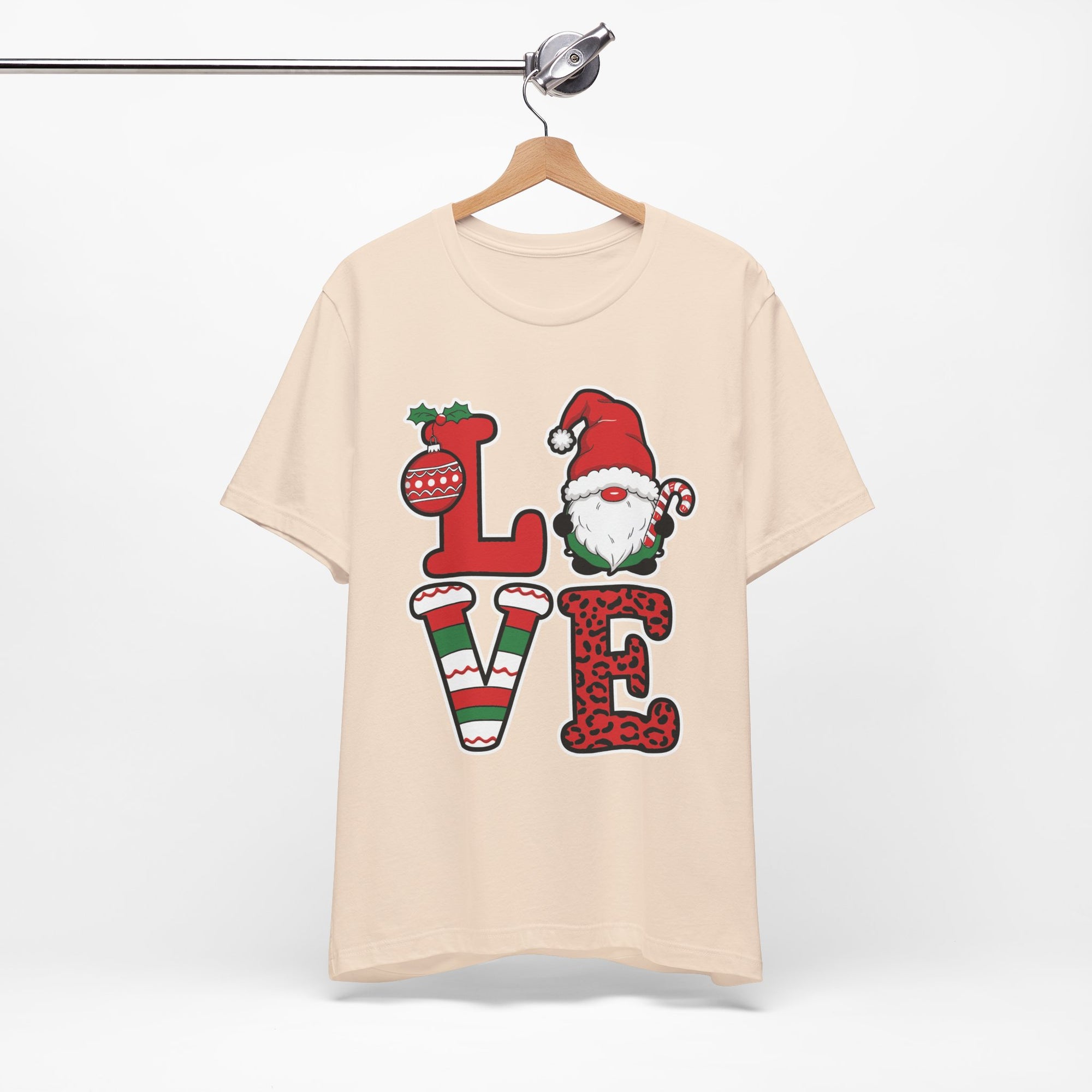 Christmas LOVE T-Shirt / Santa Gnome Holiday Graphic Tee