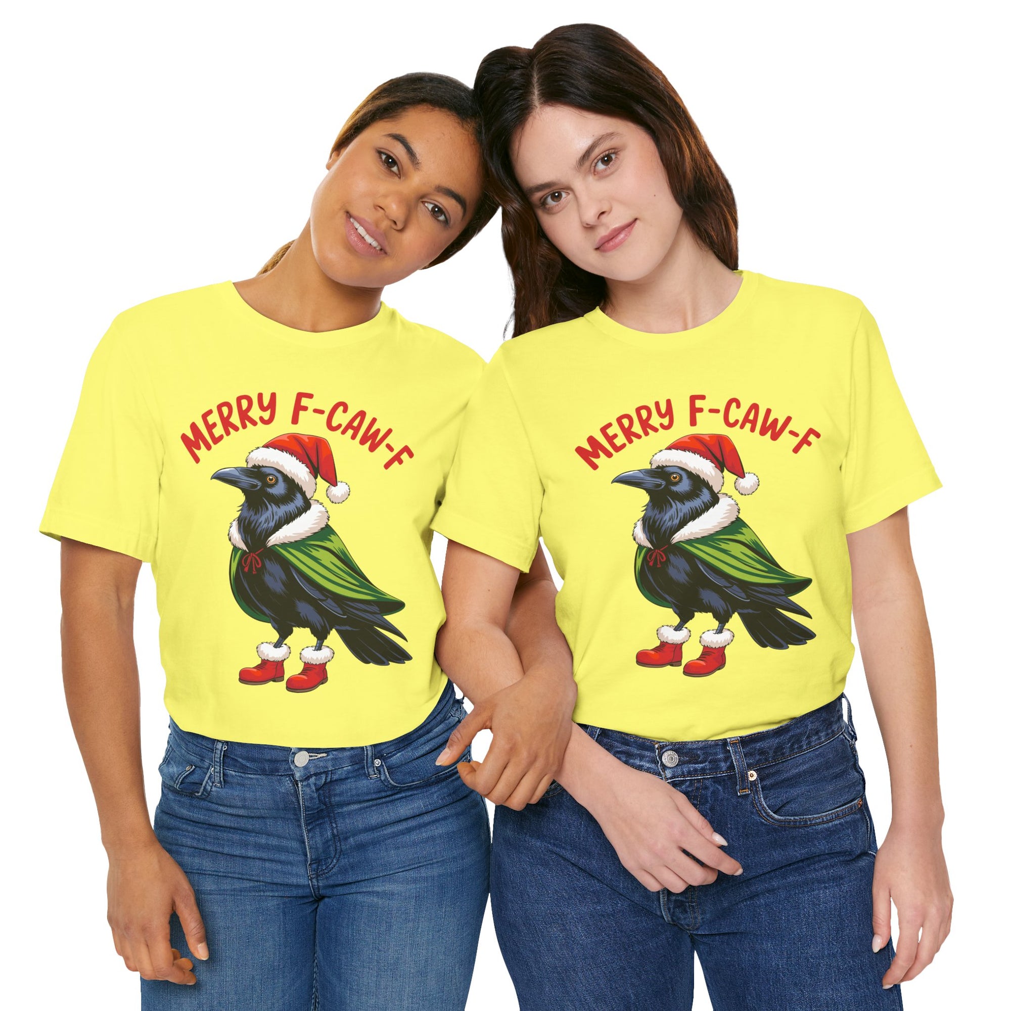 Merry F-Caw-F Crow Christmas Tee