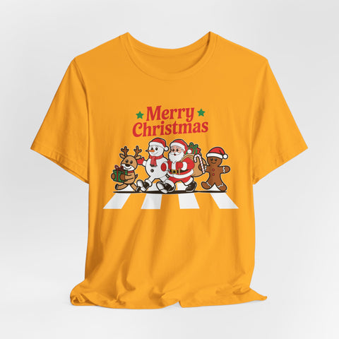 Merry Christmas Graphic Tee, Unisex Christmas T-shirt, Holiday Shirt, Festive Apparel, Gift for Him/Her, Winter Wear