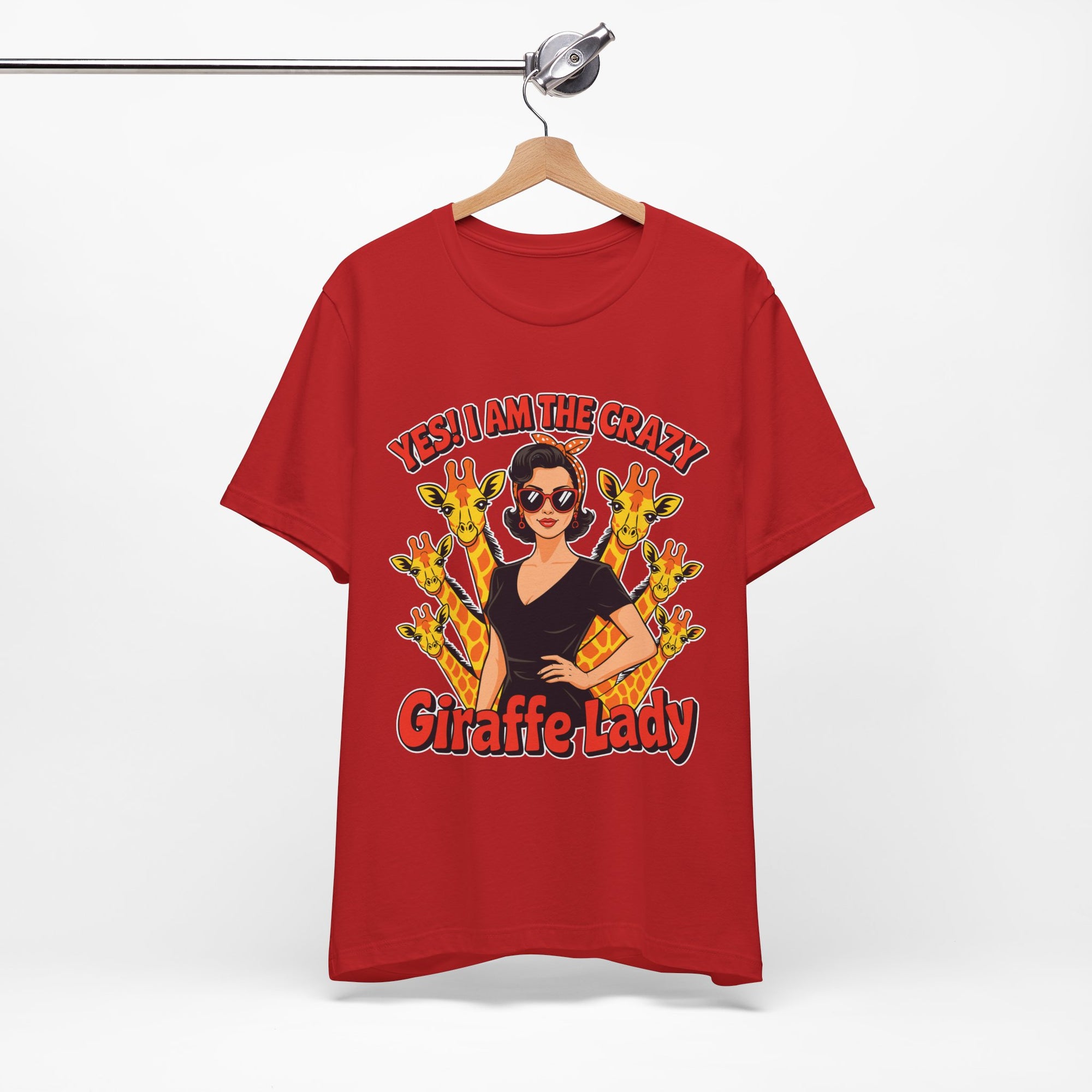 Yes I Am The Crazy Giraffe Lady T-Shirt