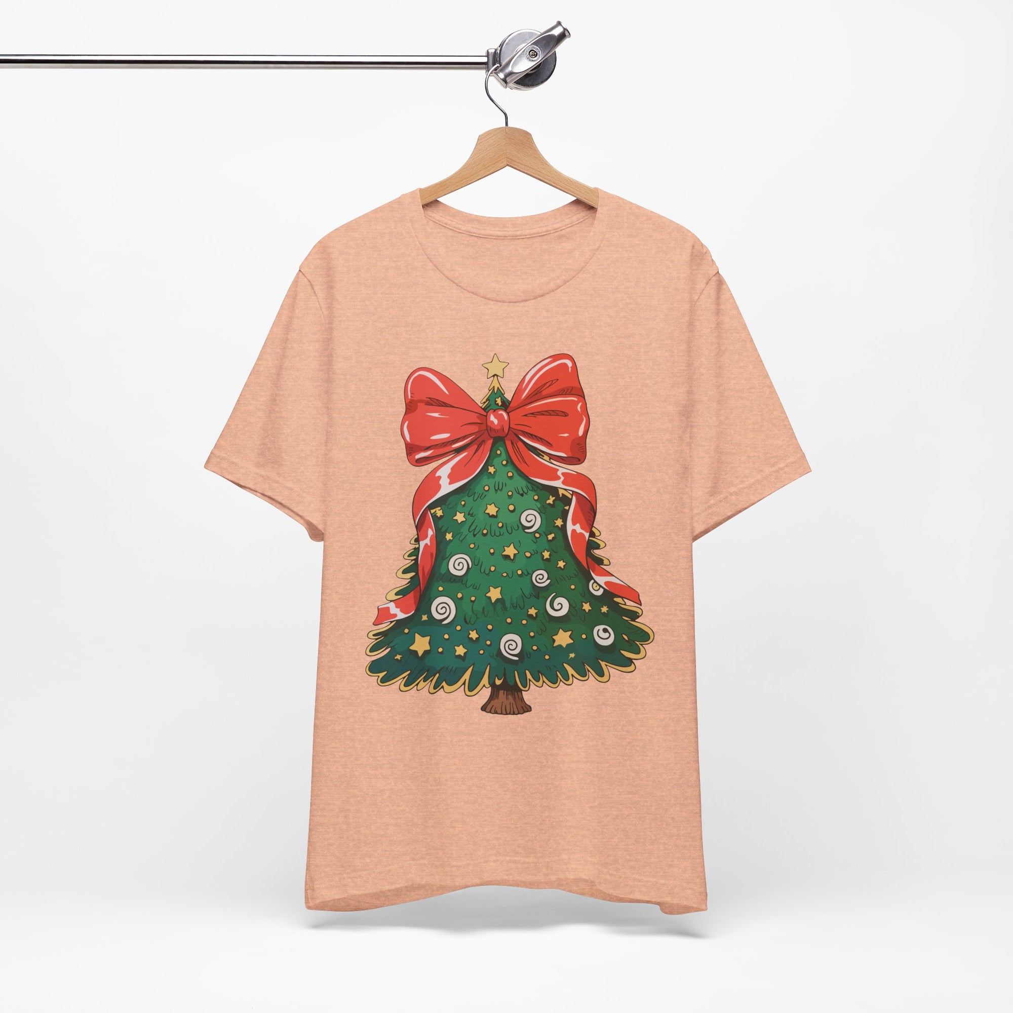 Christmas Tree Graphic Tee, Festive T-Shirt, Holiday Apparel, Unisex Christmas Shirt, Gift for Christmas Lovers, Seasonal Outfit