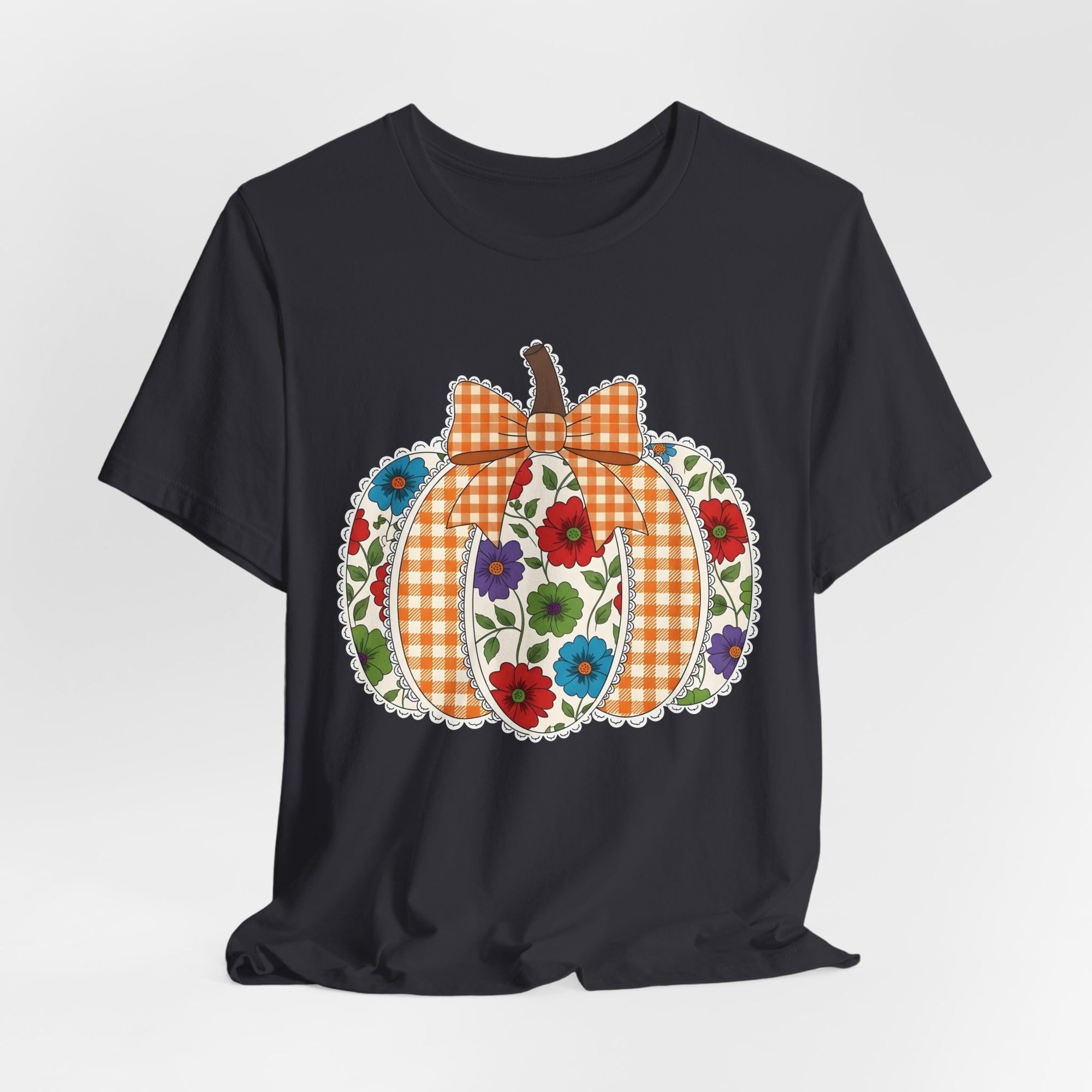 Floral Pumpkin Tee - Fall Fashion