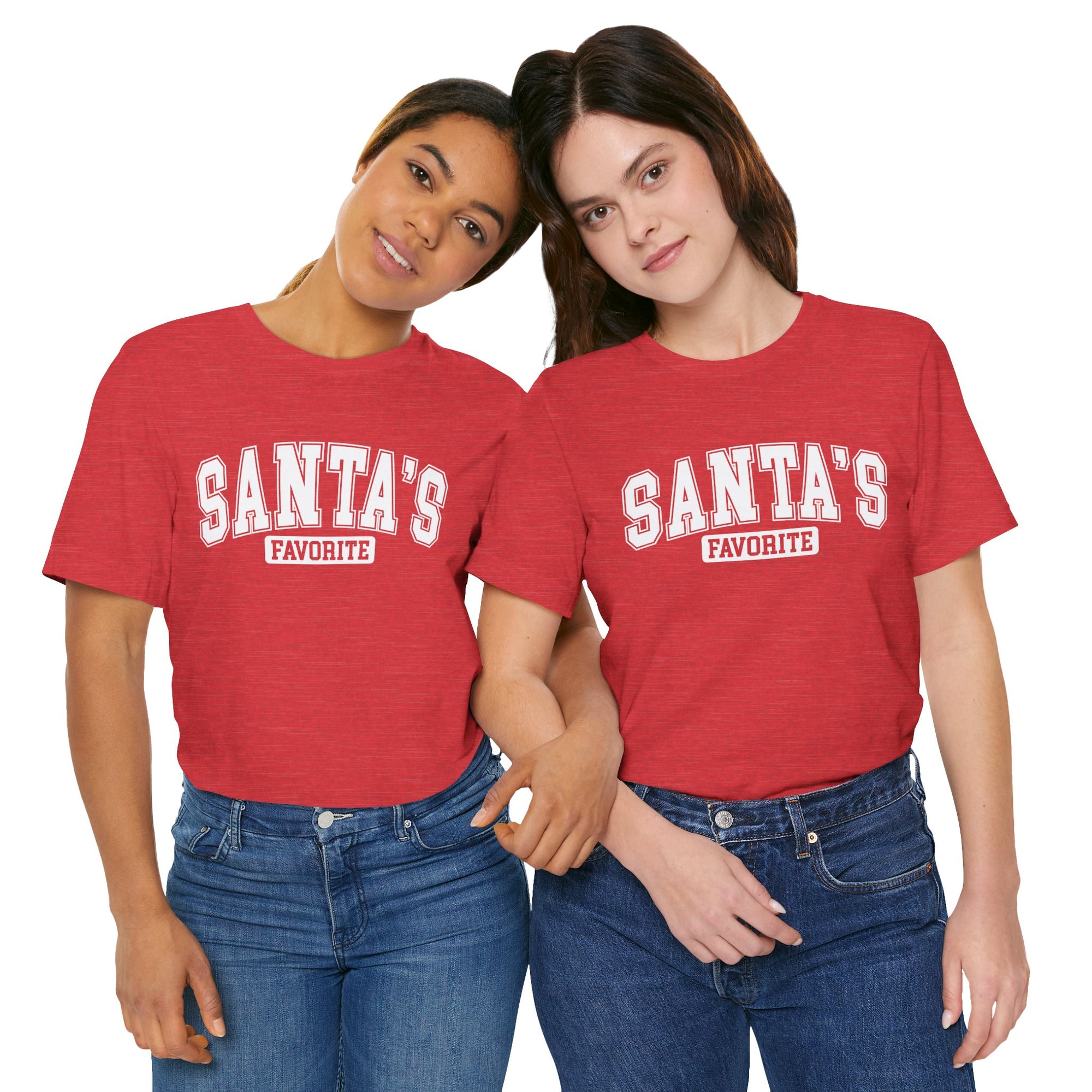 Santa's Favorite Unisex Tee, Christmas Gift, Holiday Apparel, Family Gathering Outfit, Festive T-Shirt, Casual Wear