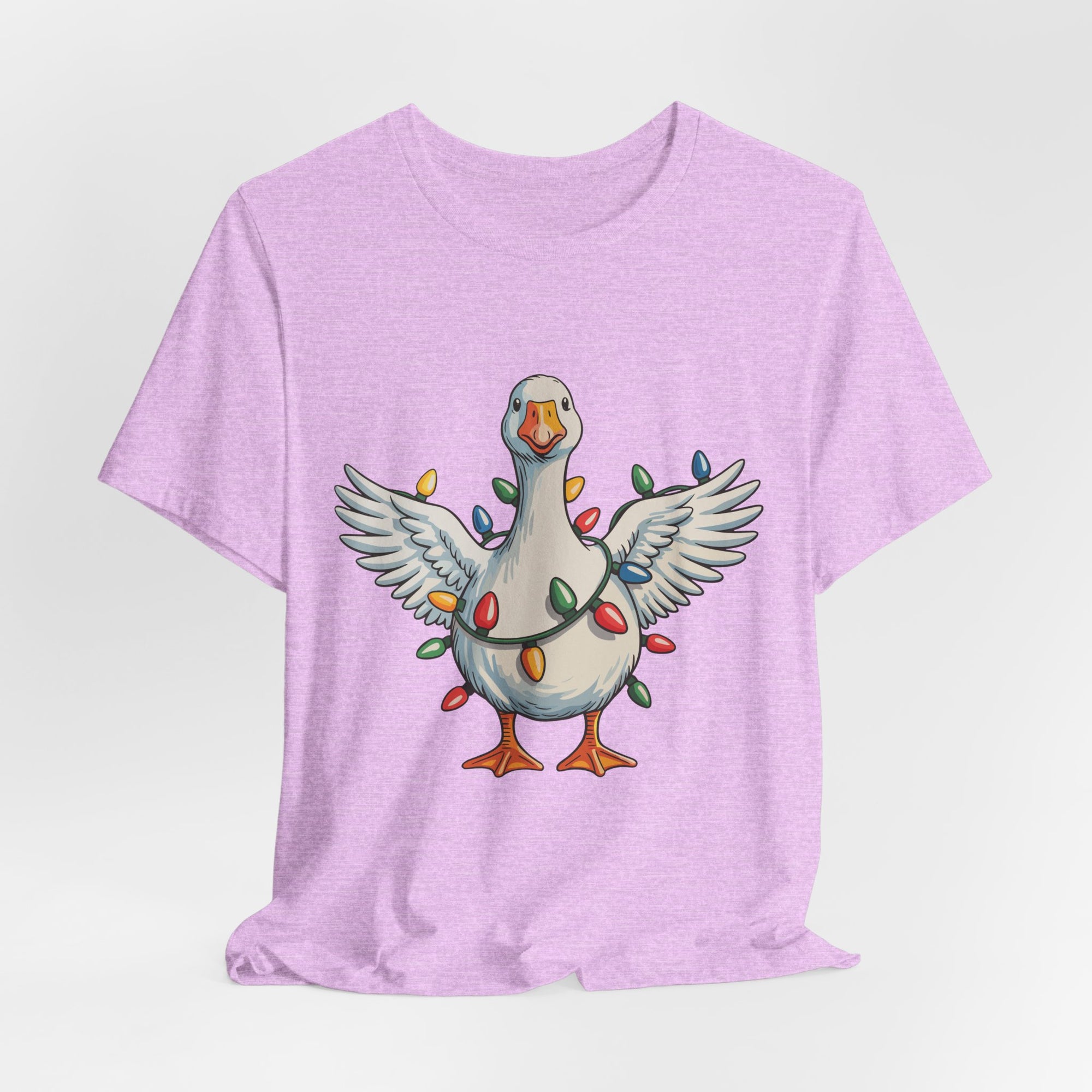 Festive Goose Holiday Graphic Tee – Cute Christmas Shirt