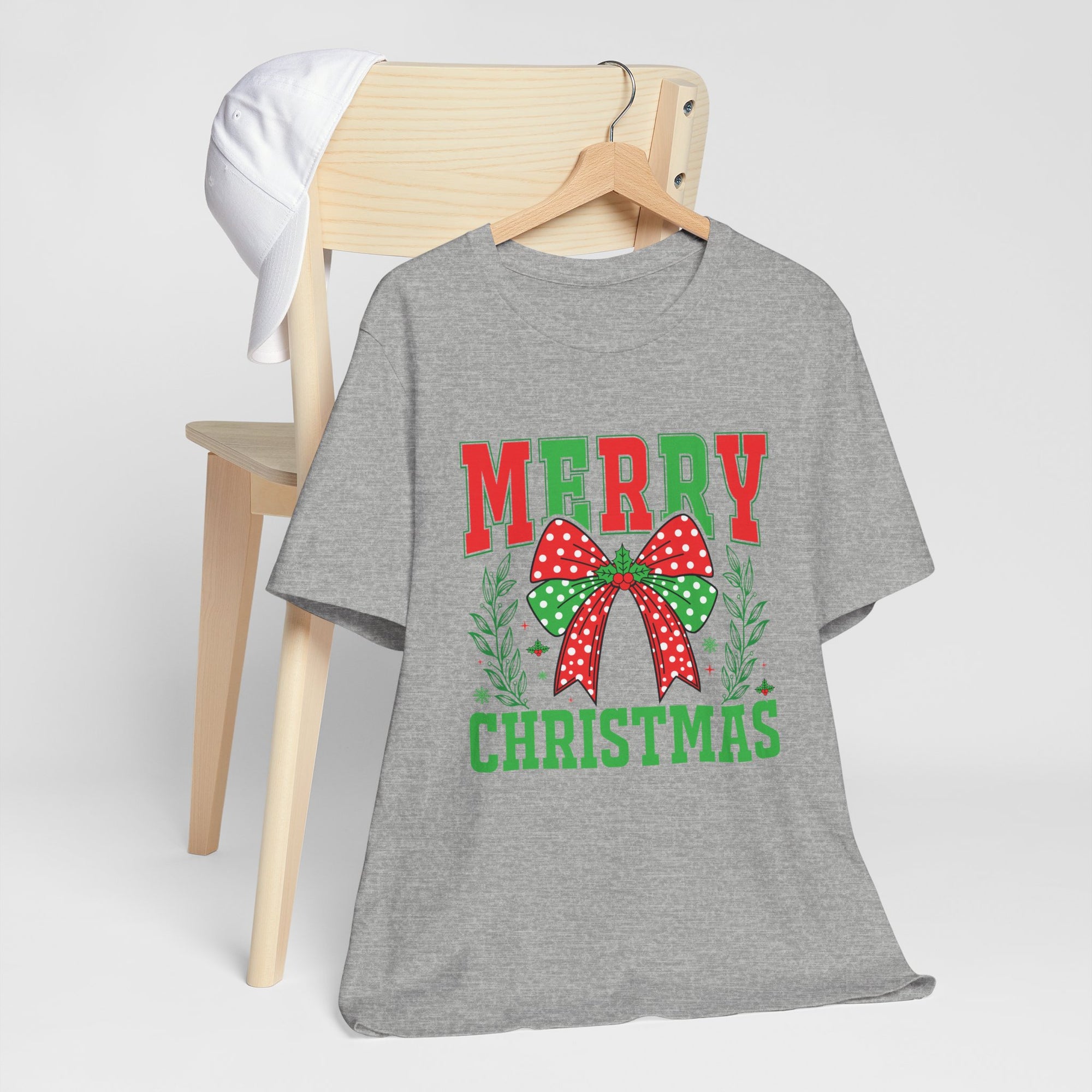 Merry Christmas Unisex Short Sleeve Tee, Holiday Shirt, Christmas Gift, Casual Wear, Family Matching Outfits
