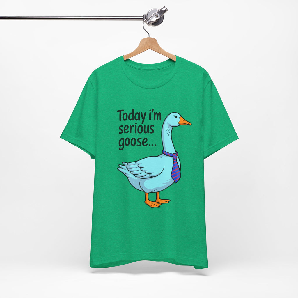 Serious Goose Humor Tee, Funny Graphic T-Shirt