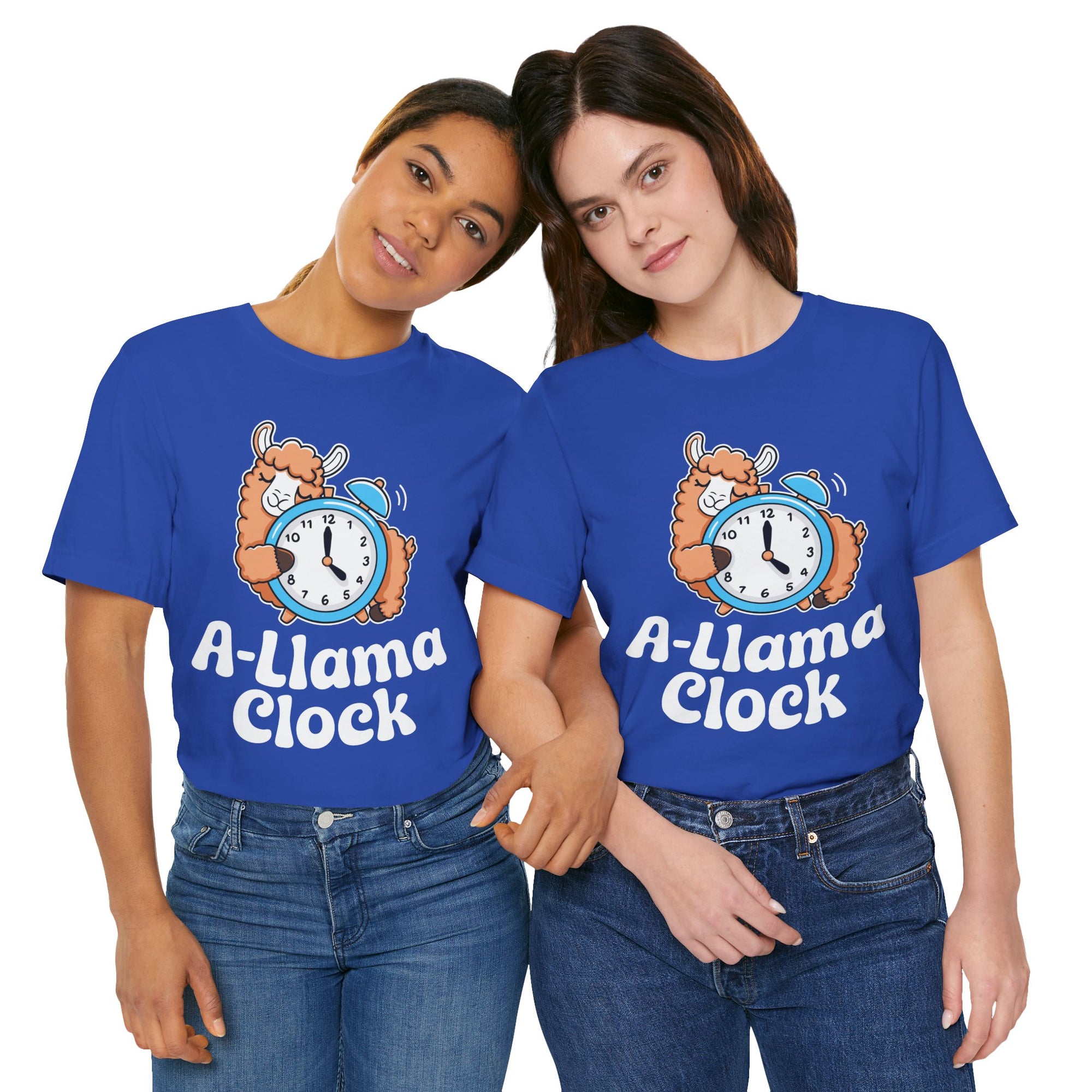 A‑Llama Clock Cute Graphic Tee — Funny Llama Alarm Clock T-Shirt
