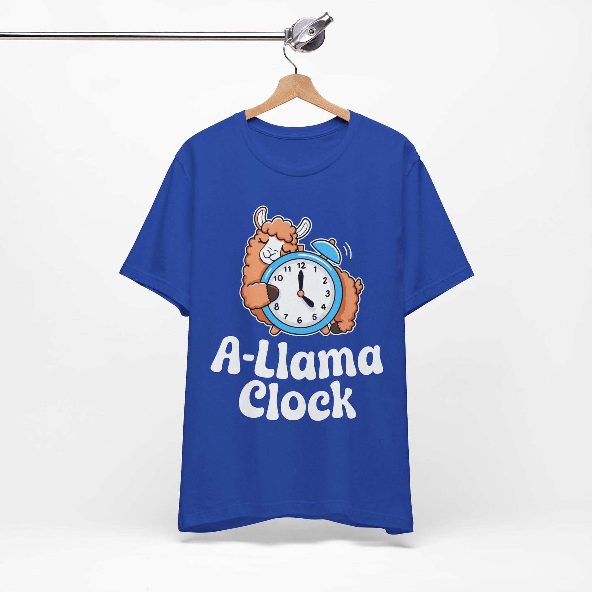 A‑Llama Clock Cute Graphic Tee — Funny Llama Alarm Clock T-Shirt