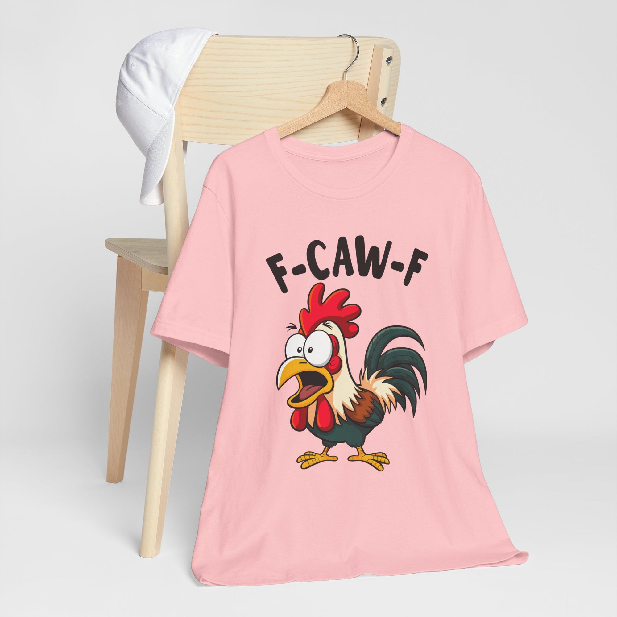 Funny Chicken F-Caw-F Unisex Tee | Humorous Humor Shirt for Chicken Fans