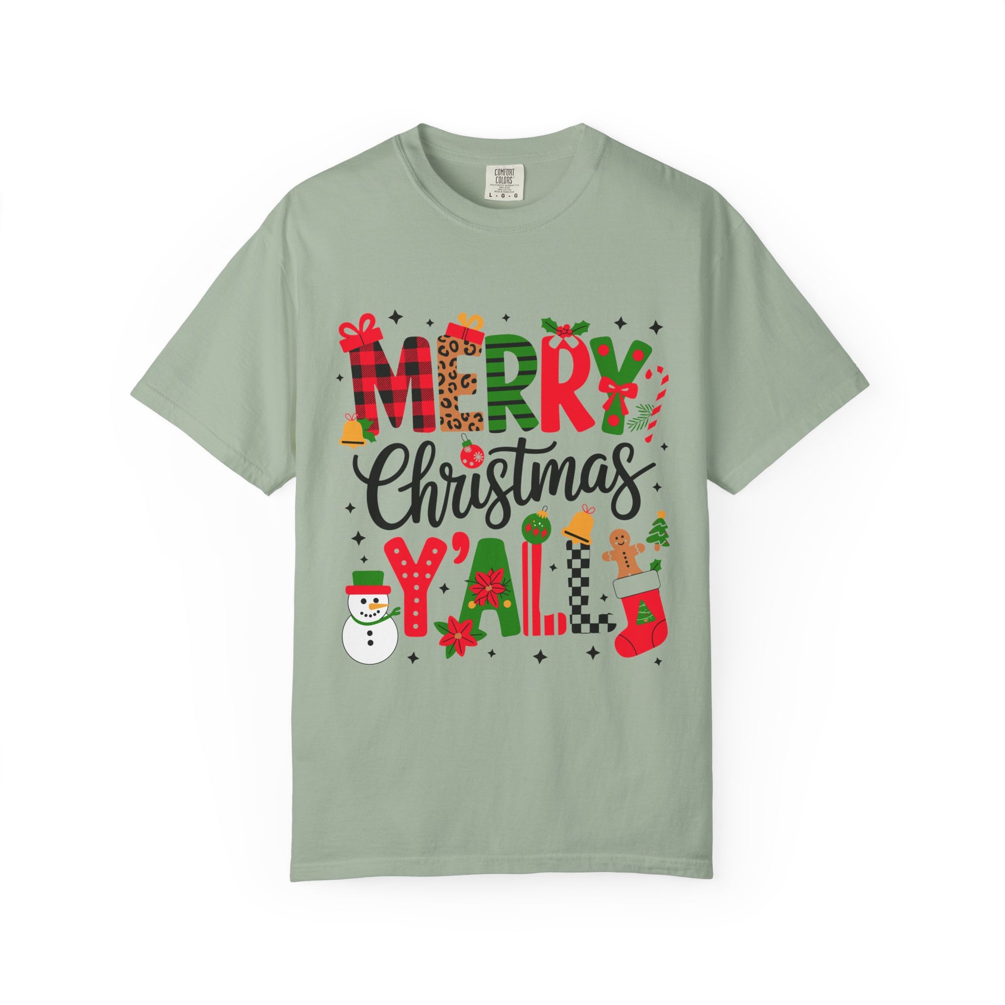 Merry Christmas Y'all T-shirt, Unisex Holiday Tee