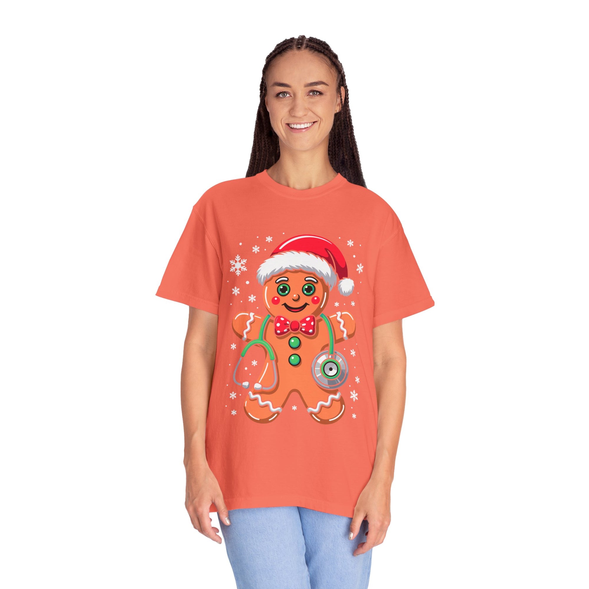 Gingerbread Holiday T-shirt, Festive Tee, Christmas Shirt