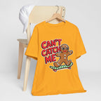 Gingerbread Skateboard Tee, Funny Holiday T-Shirt, Unisex Christmas Gift