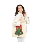 Christmas Tree Tote Bag – Festive Reusable Holiday Canvas Bag