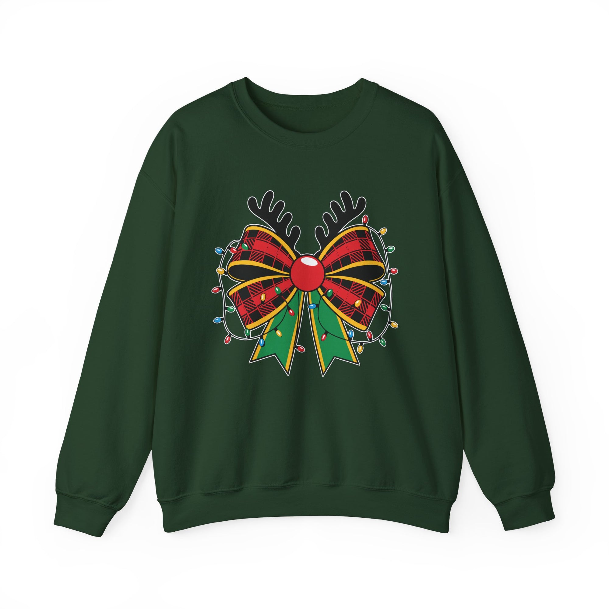 Holiday Reindeer Bow Sweatshirt