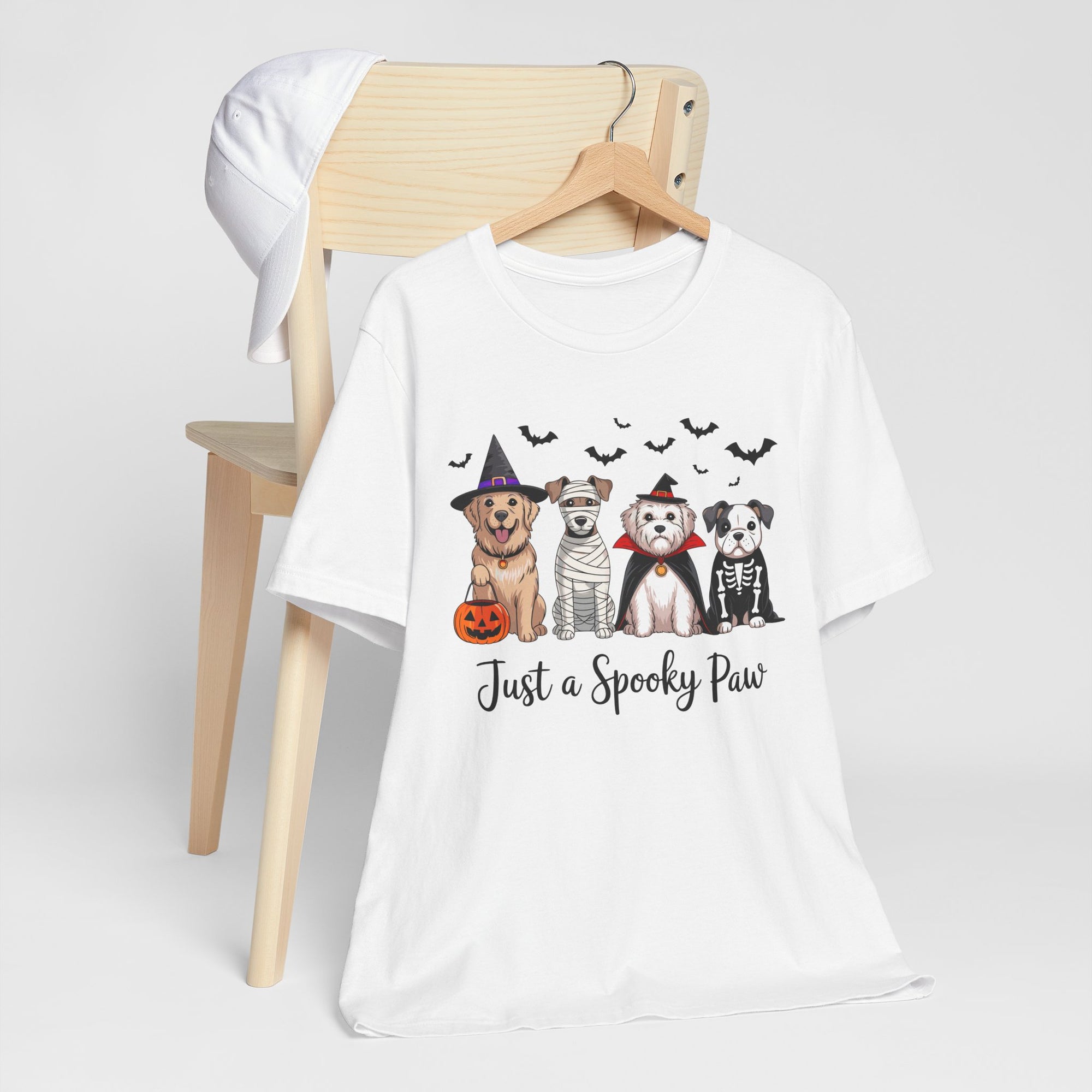 Dog Tee - Just a Spooky Paw, Unisex Halloween Pet Lover Gift, Dog Mom Shirt