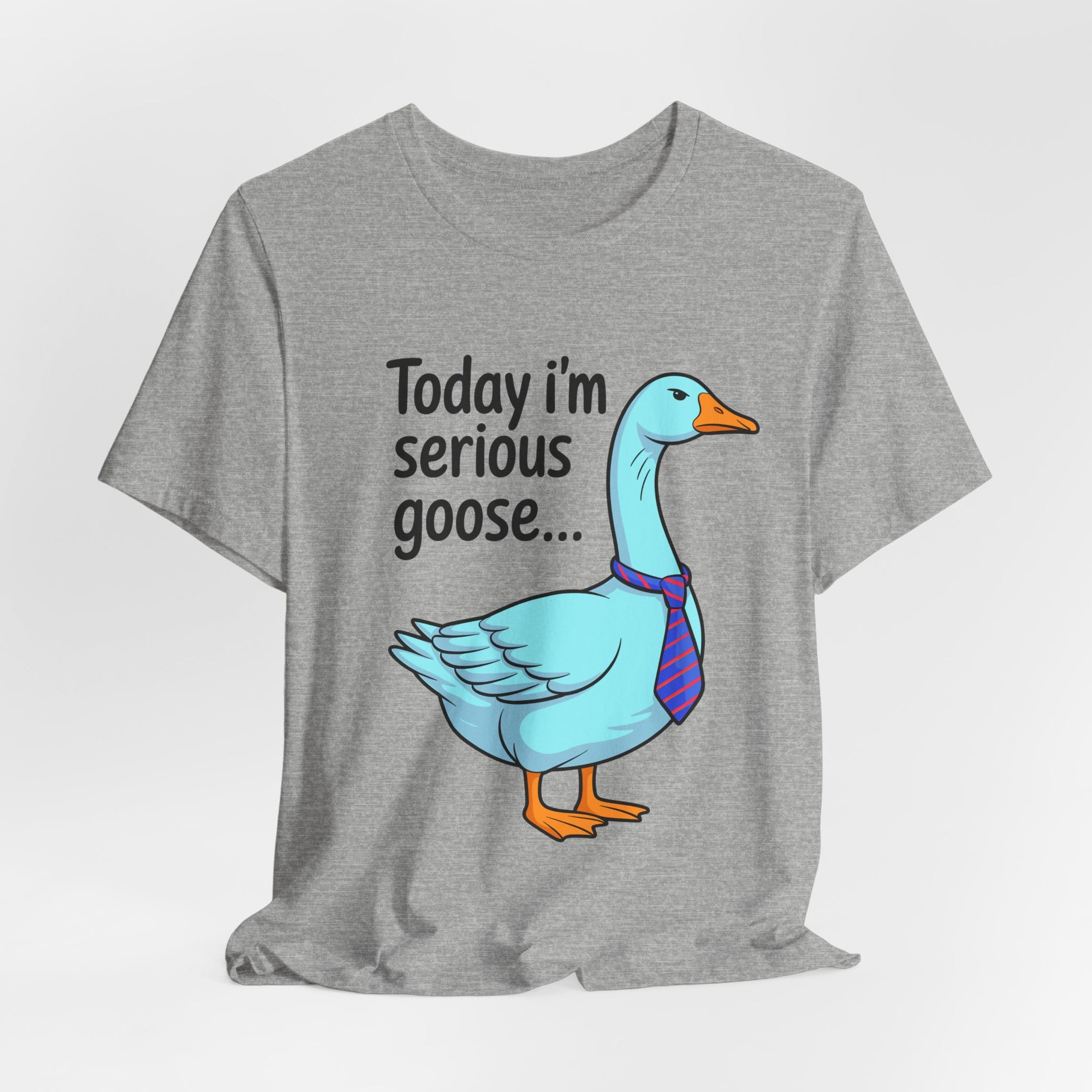 Serious Goose Humor Tee, Funny Graphic T-Shirt