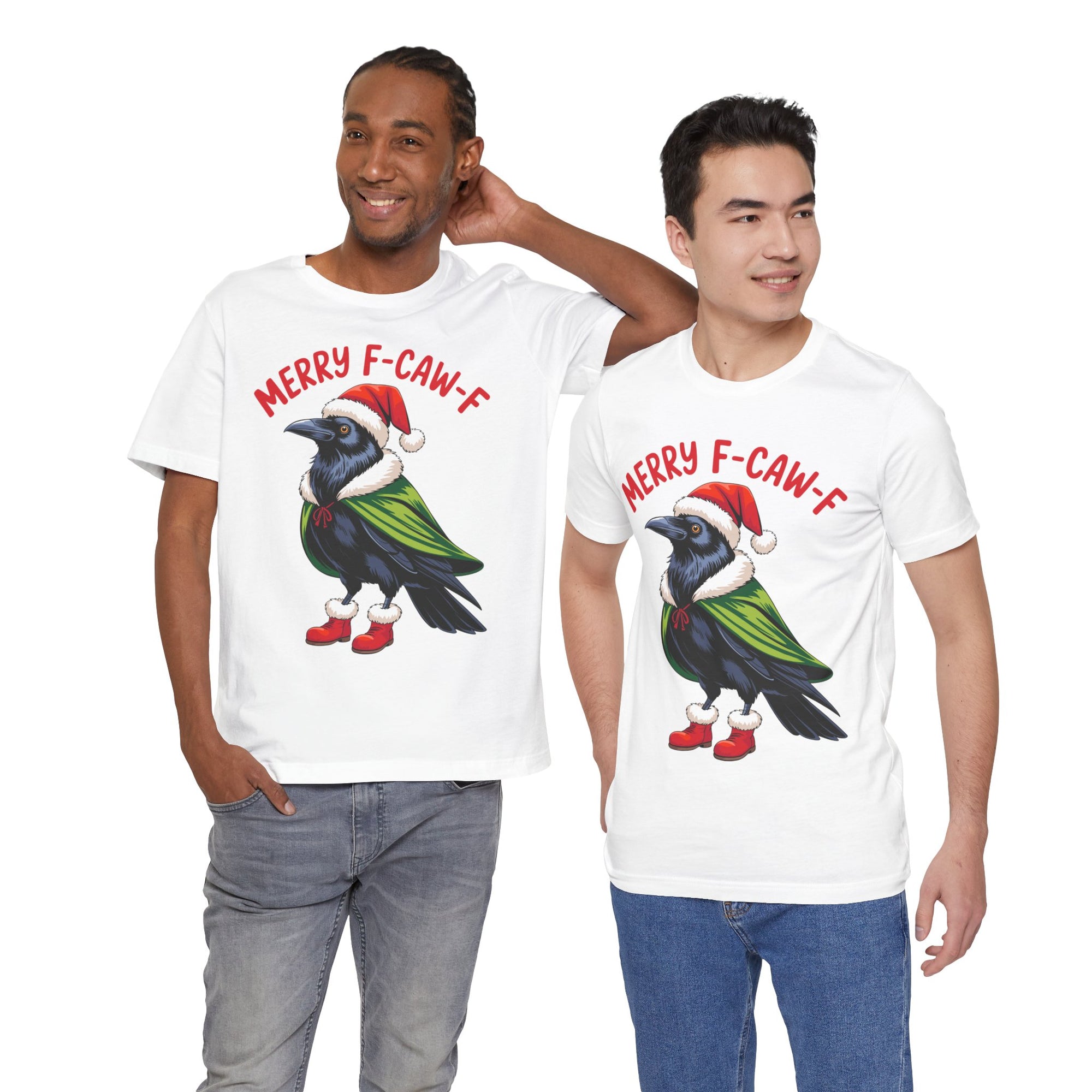 Merry F-Caw-F Crow Christmas Tee