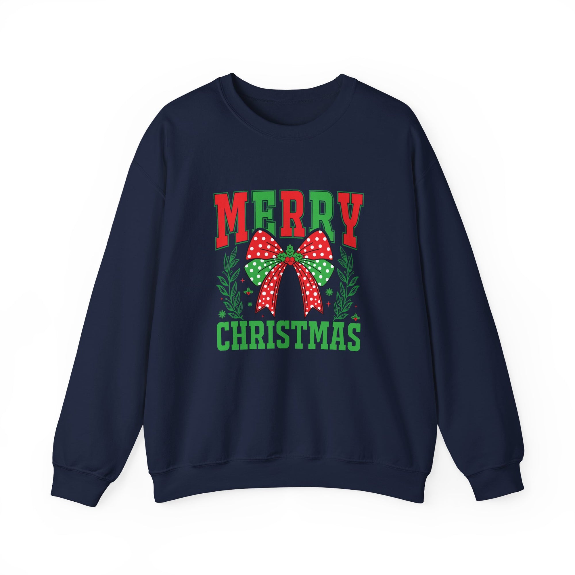 Merry Christmas Crewneck Sweatshirt - Holiday Gift, Cozy Casual Wear Christmas Sweater