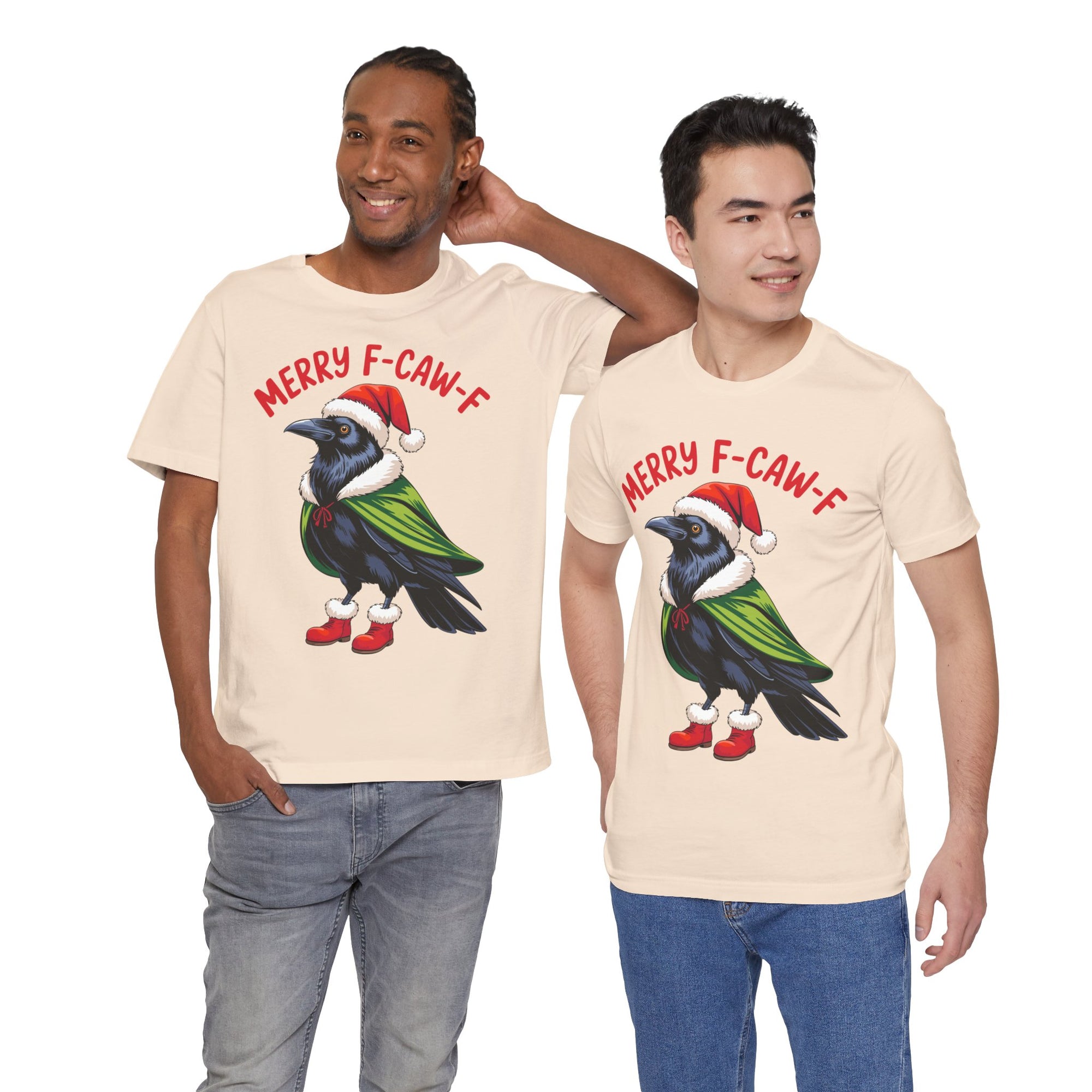 Merry F-Caw-F Crow Christmas Tee