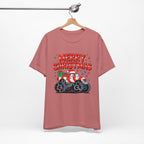 Merry Christmas Monster Truck  Festive Holiday Graphic Shirt