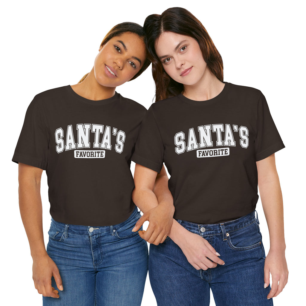 Santa's Favorite Unisex Tee, Christmas Gift, Holiday Apparel, Family Gathering Outfit, Festive T-Shirt, Casual Wear