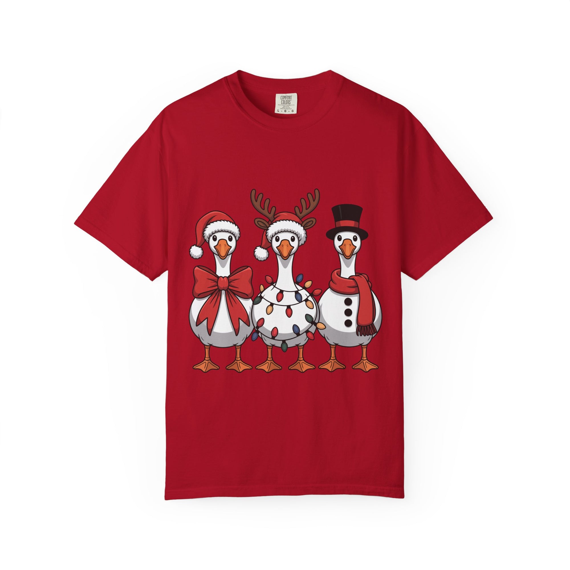 Festive Holiday Goose T-shirt, Fun Christmas Tee, Unisex T-shirt