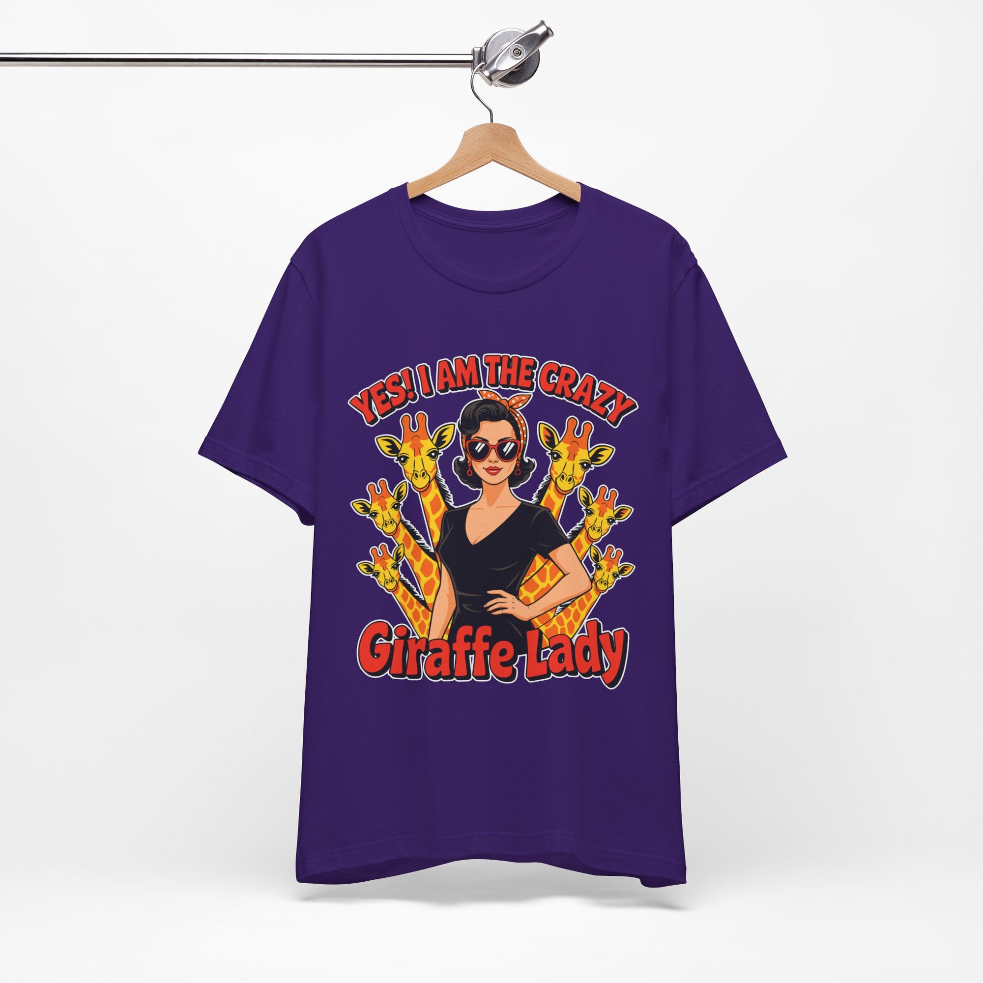 Yes I Am The Crazy Giraffe Lady T-Shirt